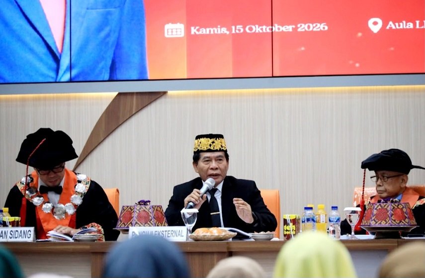 Perkuat Wawasan Pemerintahan Modern, Gubernur Kaltara Hadir Sebagai Penguji Sidang Doktor di Unhas