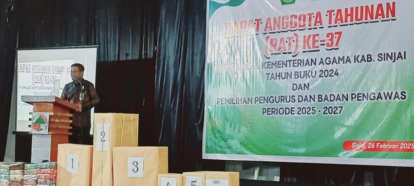 Capaian SHU Meningkat, KP-RI Ikhlas Kemenag Sinjai Adakan RAT