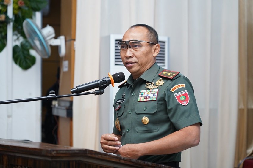 Pangdam XIV/Hasanuddin Hadiri Pertemuan Strategis Bertajuk Optimalisasi Penyerapan Gabah dan Beras Dalam Negeri