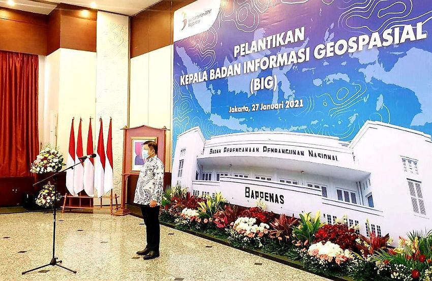 Empat Pesan Menteri Perencanaan Pembangunan Nasional Untuk Kepala Badan Informasi Geospasial (BIG) yang Baru