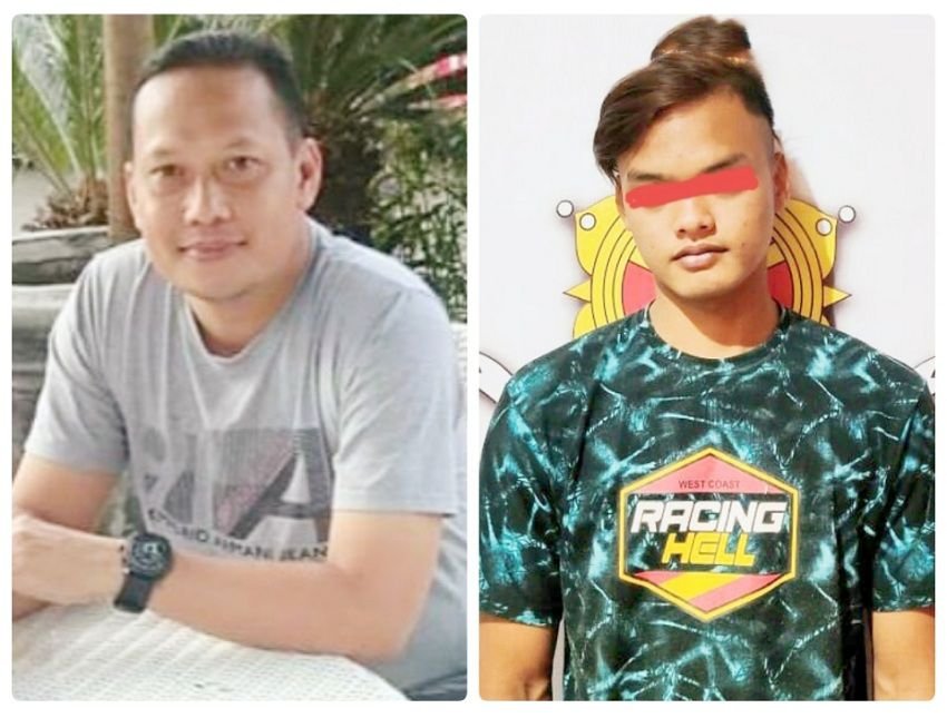 Kasat Reskrim Polres Toraja Utara dan pelaku penembakan.