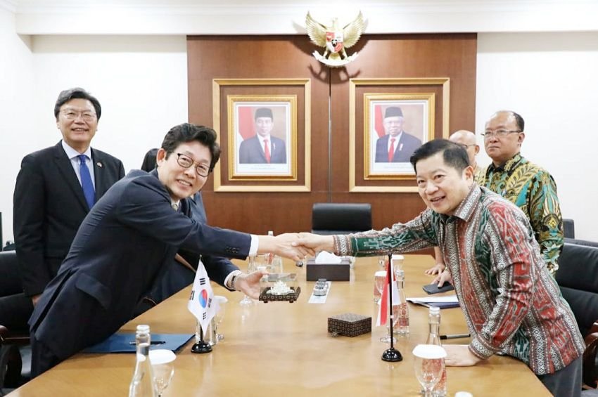 Bertemu Menteri Lingkungan Hidup Korsel, Menteri Suharso Paparkan Konsep LCDI