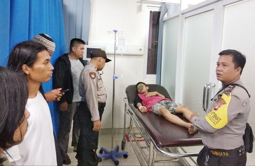 Sembilan Remaja Tak Dikenal Lakukan Pembusuran di Jalan Poros Bandara Lama
