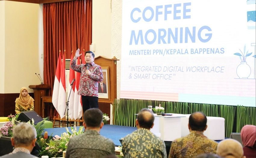 Ngobrol Santai Bersama Menteri PPN Suharso Monoarfa Dalam Acara Coffee Morning