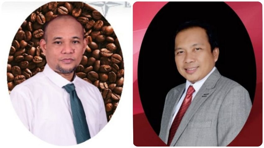 (Dari kiri) Dr. Haryanto Andi Halim, ST, MT, dan Dr. Aris Alimuddin, ST, MT