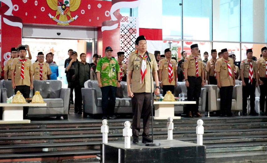 Pelindo Regional 4 Makassar Dukung Pelepasan 1.200 Pramuka Sulsel Menuju Jambore Nasional 2026