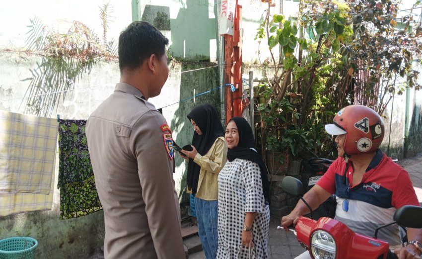 Cegah Kebakaran di Malimongan, Bhabinkamtibmas Ingatkan Warga Waspadai Kompor dan Peralatan Elektronik
