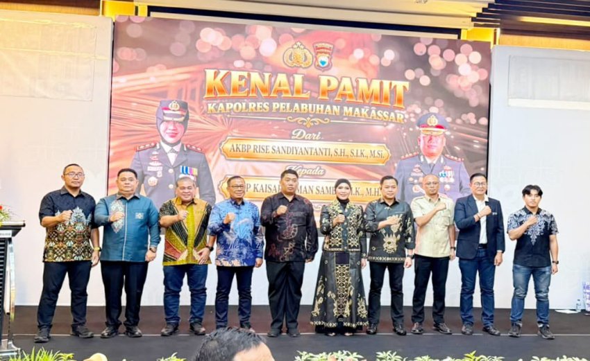 Pelindo Regional 4 Makassar Hadiri Sertijab, Perkuat Sinergi dengan Polres Pelabuhan Makassar