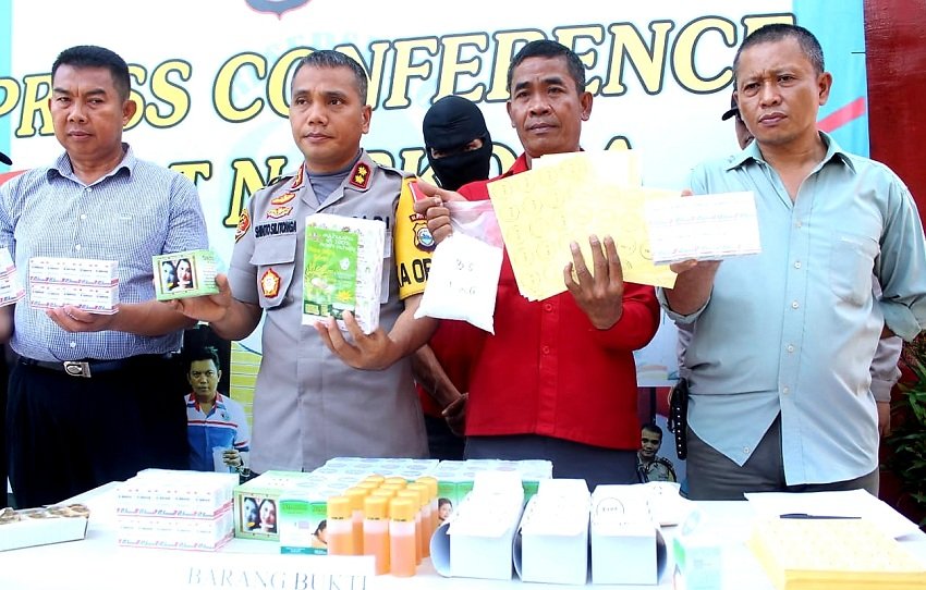 Polres Gowa Ungkap Penangkapan Pelaku Pengedar Kosmetik Tanpa Label BPOM