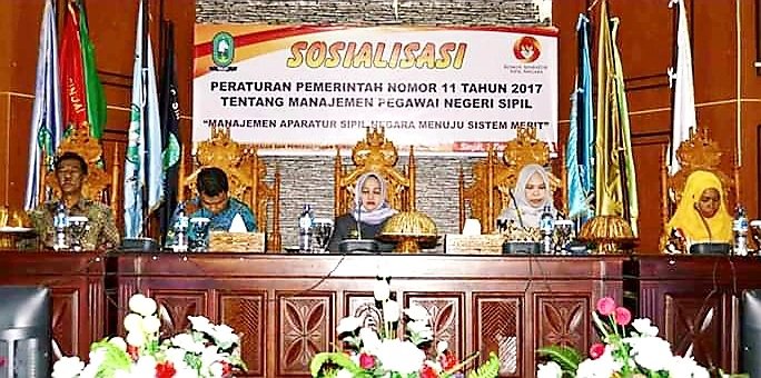Wabup Sinjai Buka Sosialisasi Manajemen PNS