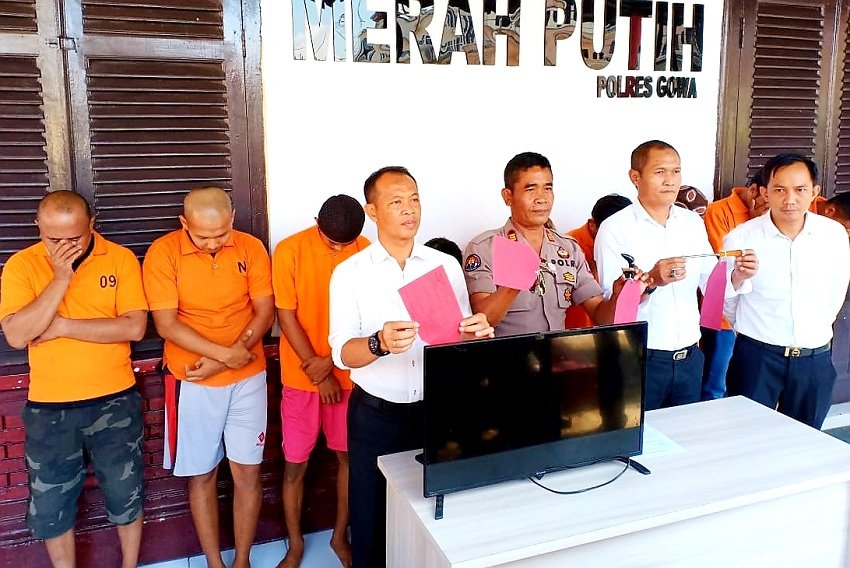 Dalam Sepekan Ramadan, Polres Gowa Bekuk 10 Pelaku Kejahatan Jalanan
