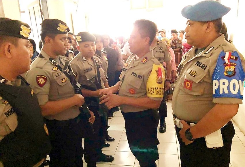 Polres Gowa Kerahkan 74 Personil Amankan Sidang Kasus Pembunuhan di Puskesmas Pattalassang