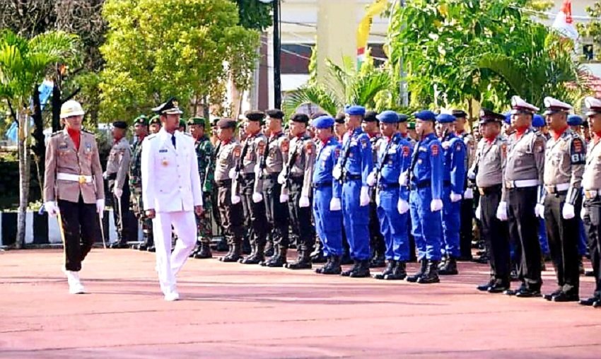 Bupati Sinjai Bertindak Inspektur Upacara Peringatan Hari Bhayangkara ke-73
