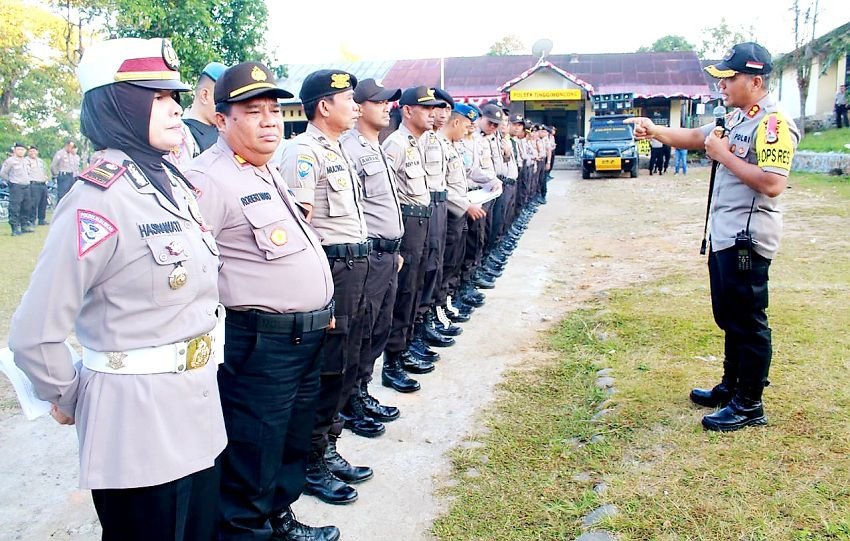 Cek Kesiapsiagaan, Kapolres Gowa Apelkan Personil Pengamanan Even Beautiful Malino