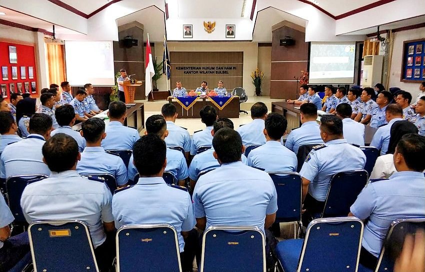 Ikuti Rekon Semester 1, Operator Lapas Makassar Selesaikan Lebih Awal Laporan Keuangan dan BMN