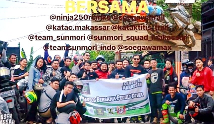 Bikers Bersatu Peduli Korban Banjir dan Longsor di Sulawesi Selatan