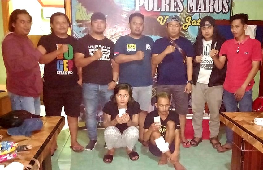 Anggota Jatanras Polres Maros Ringkus Sepasang Tersangka Pelaku Curat