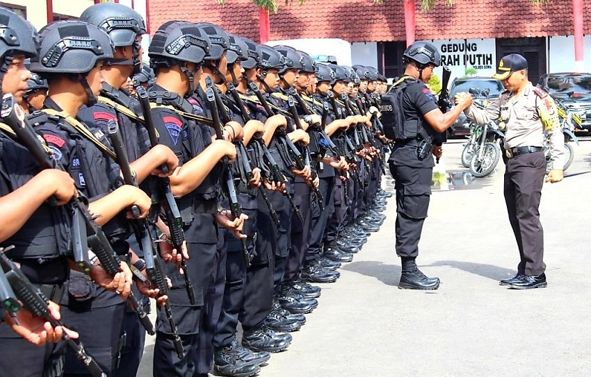 Kapolres Gowa Terima 1 SSK Personil Satbrimob Polda Sulsel