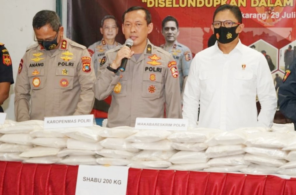 Penyelundupan 200 Kg Sabu dari Myanmar Berhasil Digagalkan Bareskrim Polri